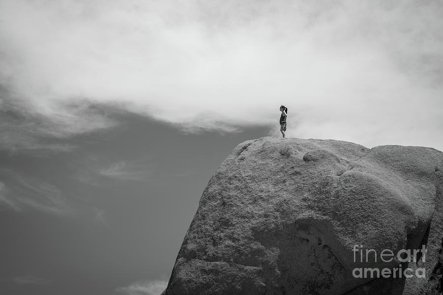 Joshua Tree National Park Photograph - Reaching The Top Of The Rock #1 by Michael Ver Sprill