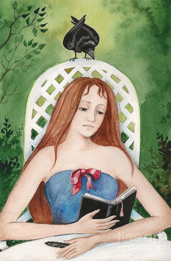 Reading In The Garden #1 Painting by Margaryta Yermolayeva