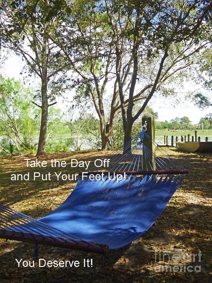 Take the Day Off Card #1 Photograph by Sharon Williams Eng