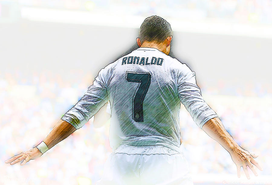 Real Madrids Cristiano Ronaldo #1 Digital Art by Don Kuing