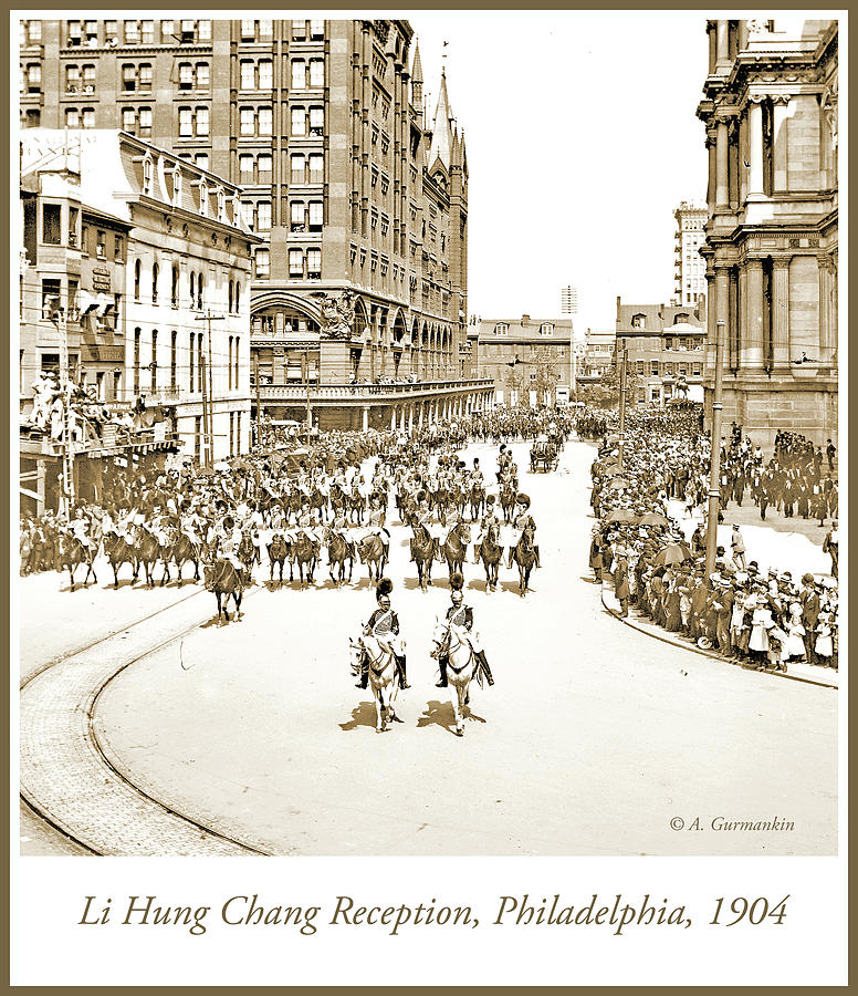 Reception for Li Hung Chang, Philadelphia, c 1904, Vintage Photo #1 Photograph by A Macarthur Gurmankin