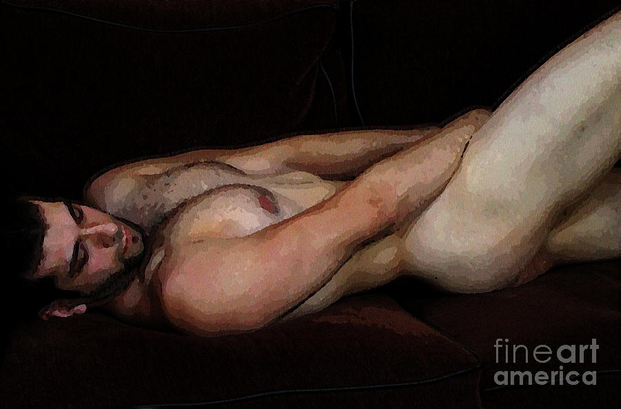 Reclining Nude #1 Digital Art by Robert D McBain