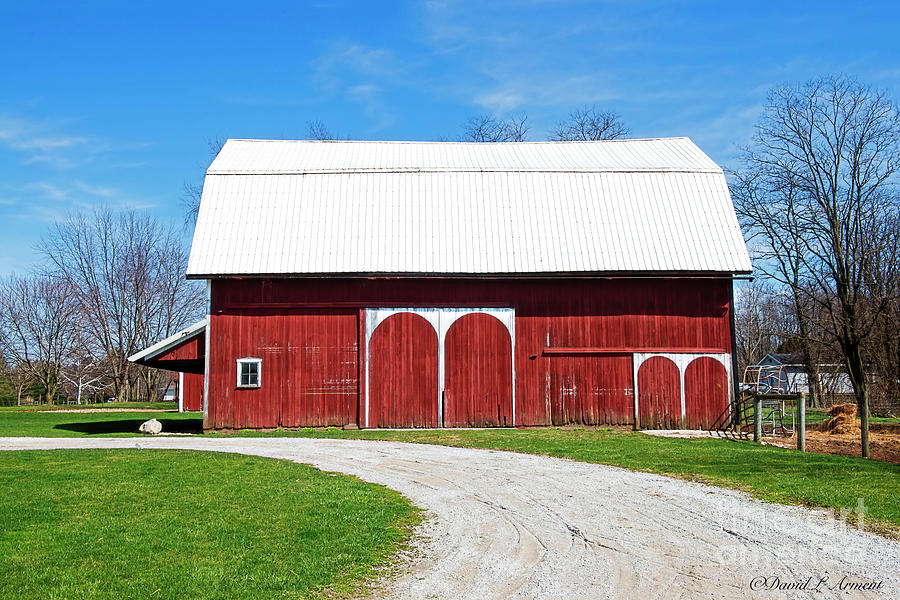 Red Barn #1 Photograph by David Arment