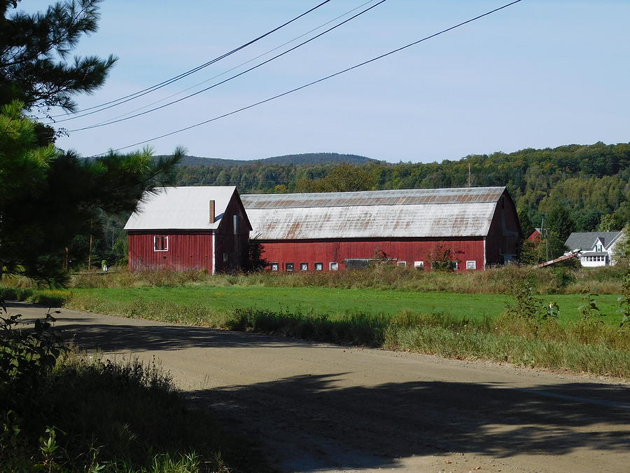 Red barn in Coventry Vermont #1 Photograph by Catherine Gagne