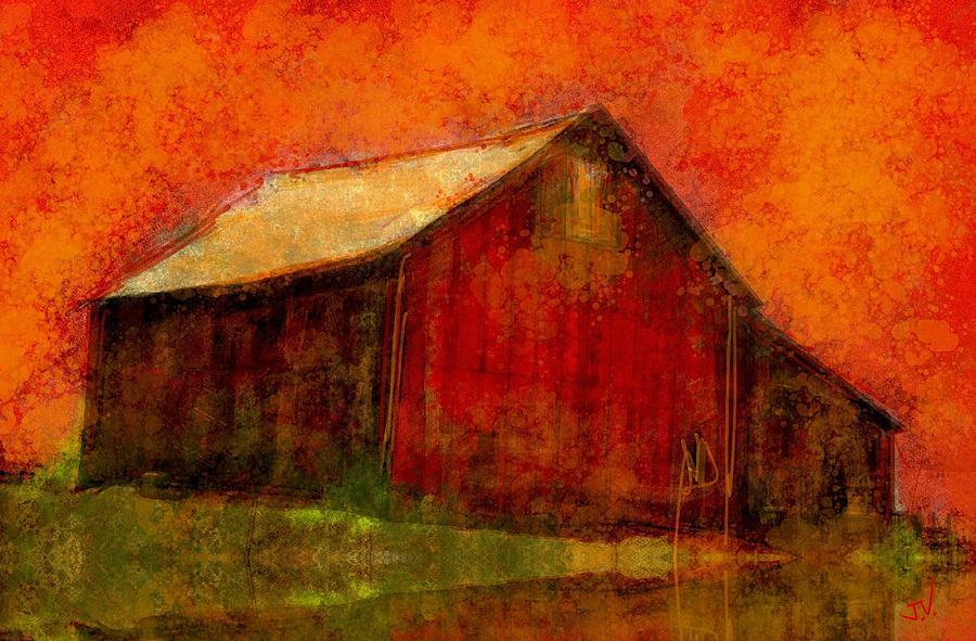Red Barn #1 Photograph by Jim Vance