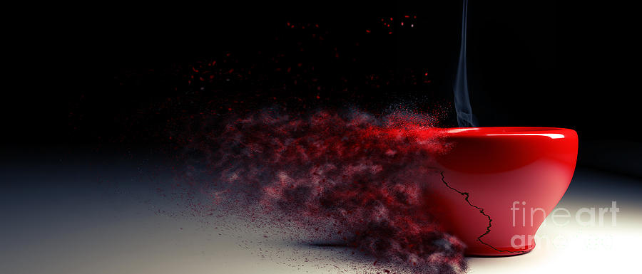 Red cup #1 Digital Art by Andreas Berheide