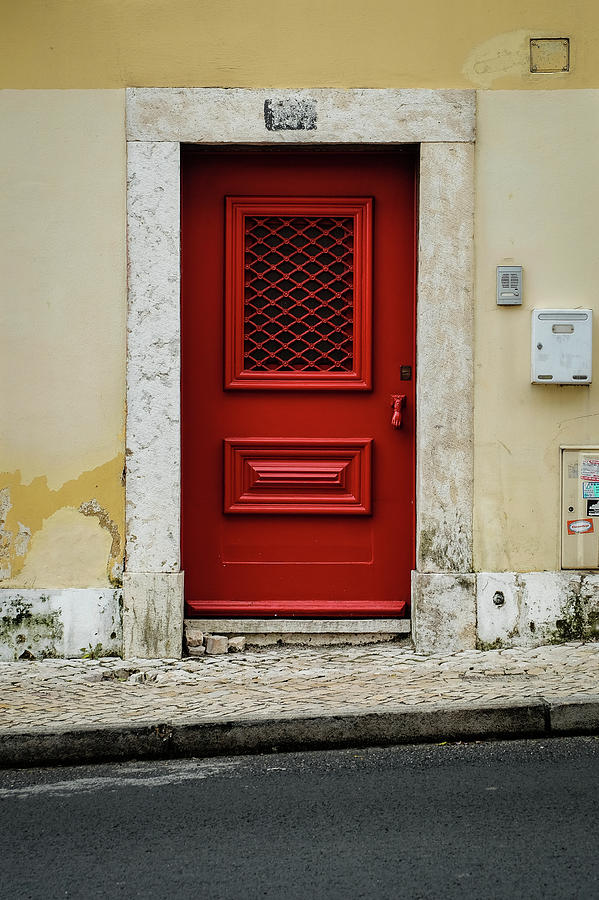 Architecture Photograph - Red Door #1 by Marco Oliveira