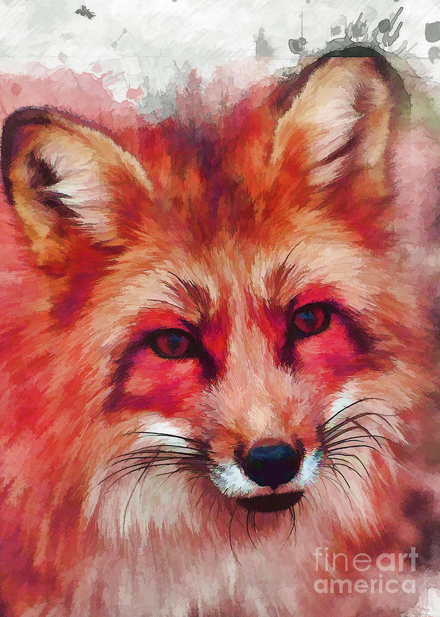 Red Fox Art Digital Art