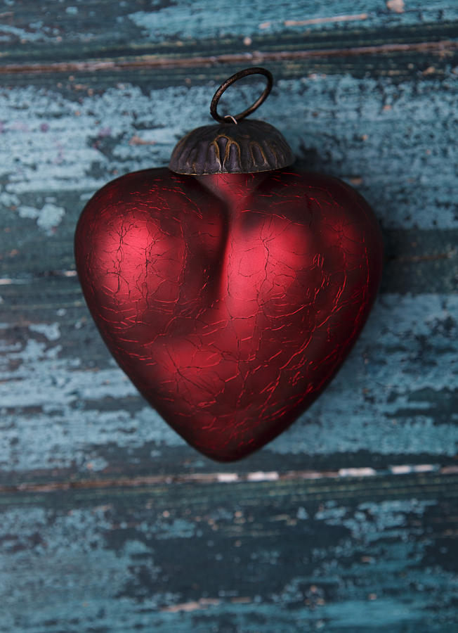 Heart Photograph - Red Heart #1 by Nailia Schwarz