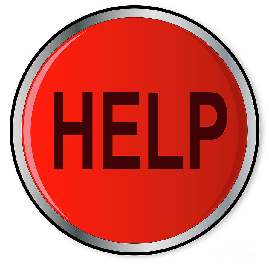 Help Button. An illustration of a big red button offering help needed ,  #ad, #big, #illustration, #Button, #red, #needed #ad