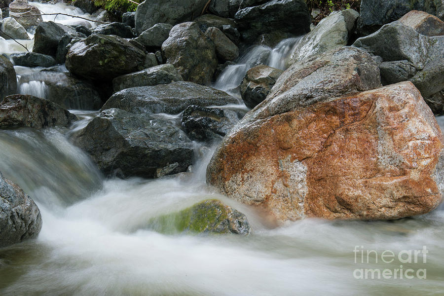 Waterfall Photograph - Red Rock #1 by Rod Wiens