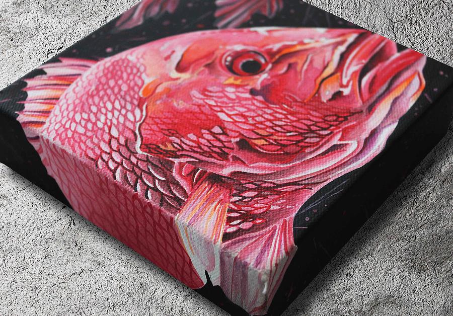 Red Snapper #2 Painting by William Love