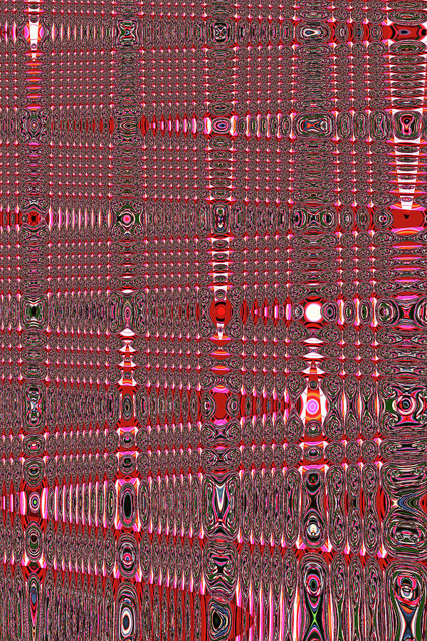 Red Wave Abstract #1 Digital Art by Tom Janca
