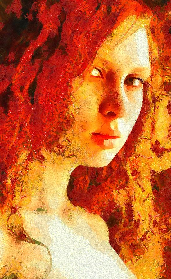 Redhead #1 Digital Art by Gun Legler