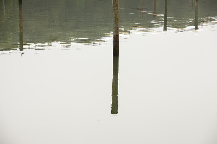Abstract Photograph - Reflecting Poles #1 by Karol Livote