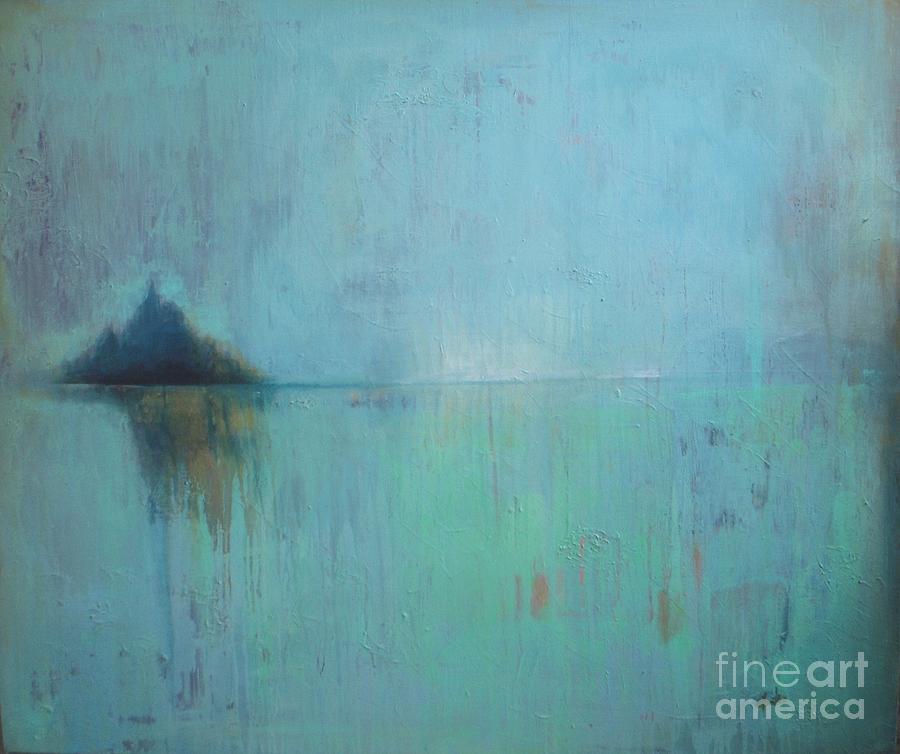 Abstract Painting - Reflection of the Island by Vesna Antic