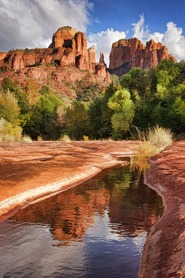 Reflections of Cathedral Rock #1 Photograph by Leda Robertson