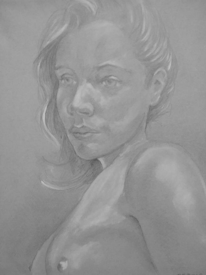 Portrait Drawing - Reflective #1 by Duncan Sawyer