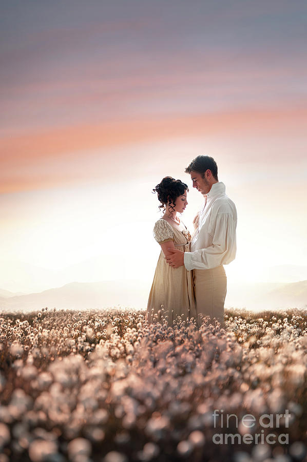 Regency Couple At Sunset #1 Photograph by Lee Avison