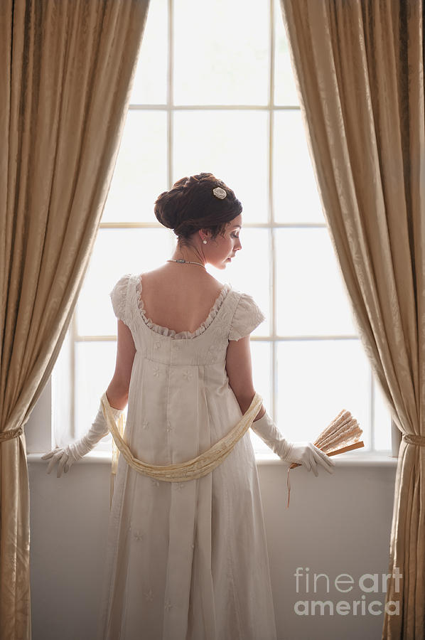Regency Woman At The Window #1 Photograph by Lee Avison