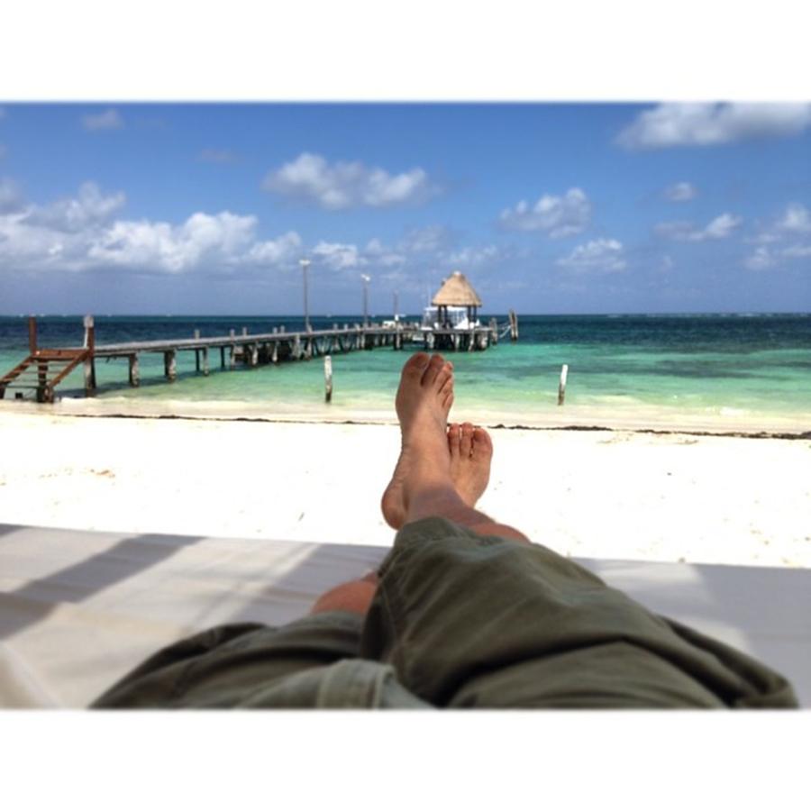 Feet Photograph - Relaxing At The Riviera Maya #1 by Juan Silva