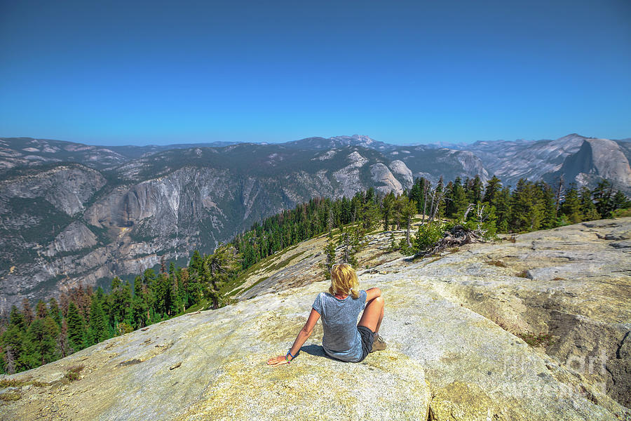 Relaxing at Yosemite summit #1 Photograph by Benny Marty