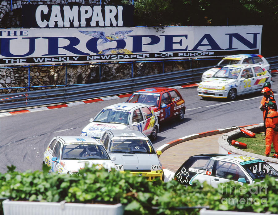 Renault Clios at Monaco 1994 #2 Photograph by John Bowers