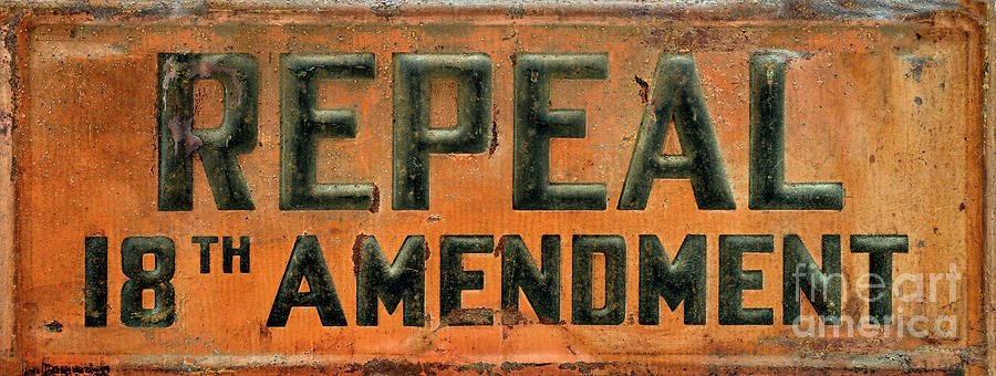 Repeal 18th Amendment Sign Photograph by Jon Neidert