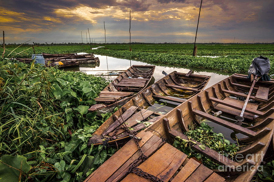Sunset Photograph - Rest Of Boat #1 by Arik S Mintorogo