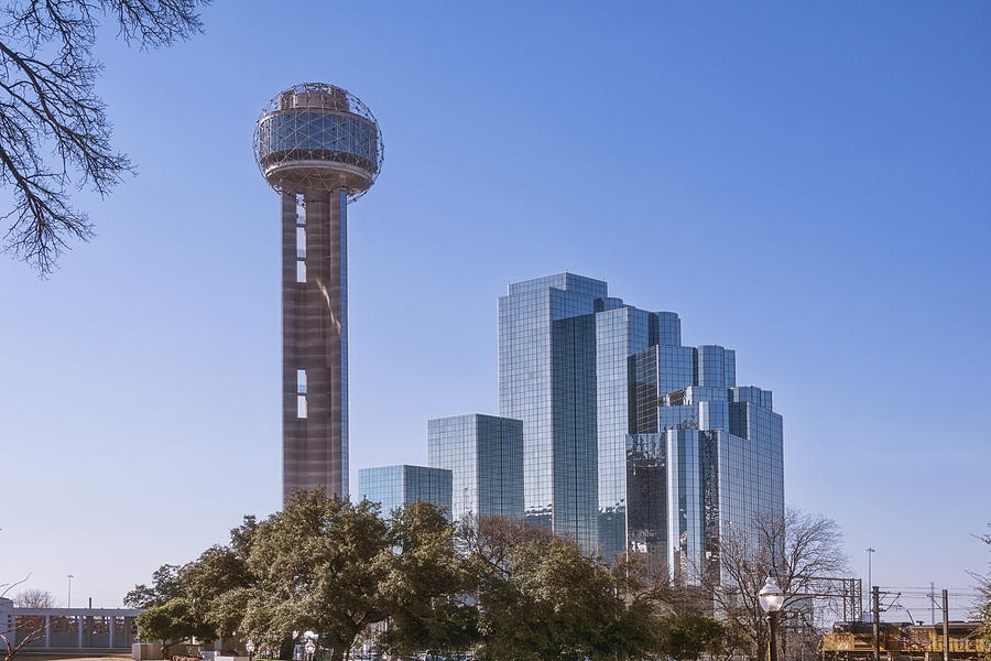 Dallas Photograph - Reunion Tower Dallas II by Joan Carroll