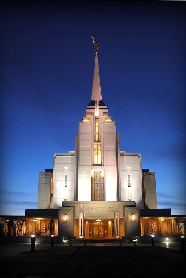 Rexburg Idaho LDS Temple #1 Photograph by Nathan Abbott