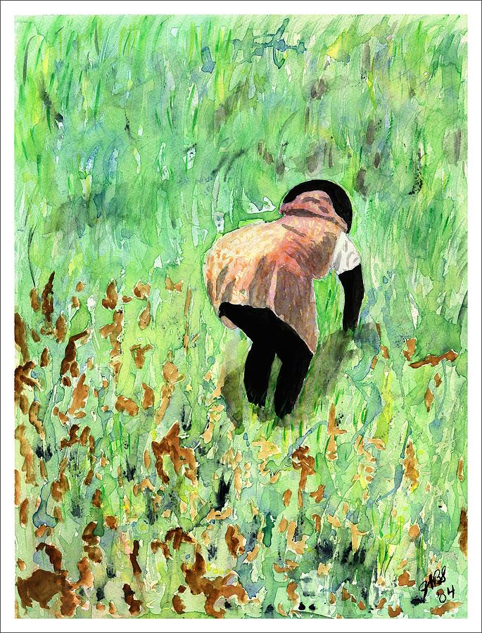 Rice Paddy Painting by Joyce Ann Burton-Sousa