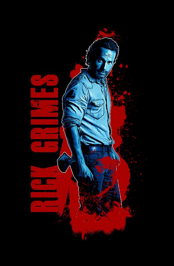 Andrew Lincoln Photograph - Rick Grimes The Walking Dead Back To Being A Comicbook Character #1 by Paul Telling