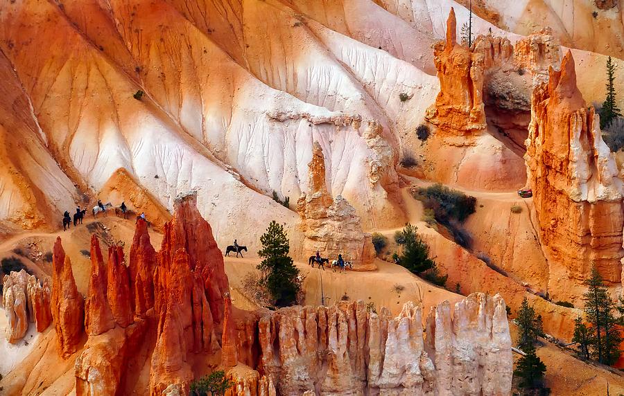 Bryce Canyon Photograph - Riding Among The Hoodoos by Mountain Dreams