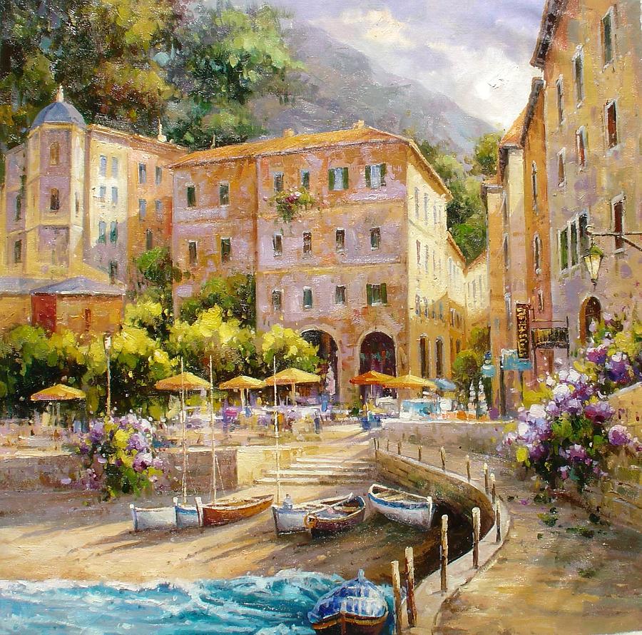 Riomaggiore, Cinque Terre, Liguria Painting By Lucio Campana