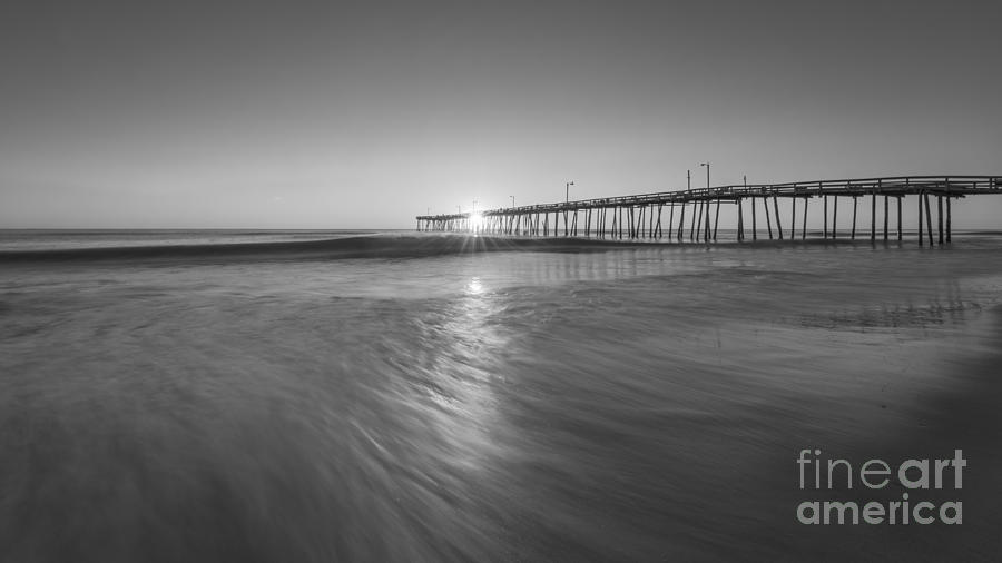 Summer Photograph - Rise And Shine at Nags Head Pier #1 by Michael Ver Sprill