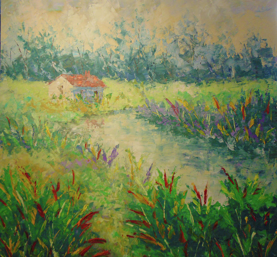 River of Provence #2 Painting by Frederic Payet