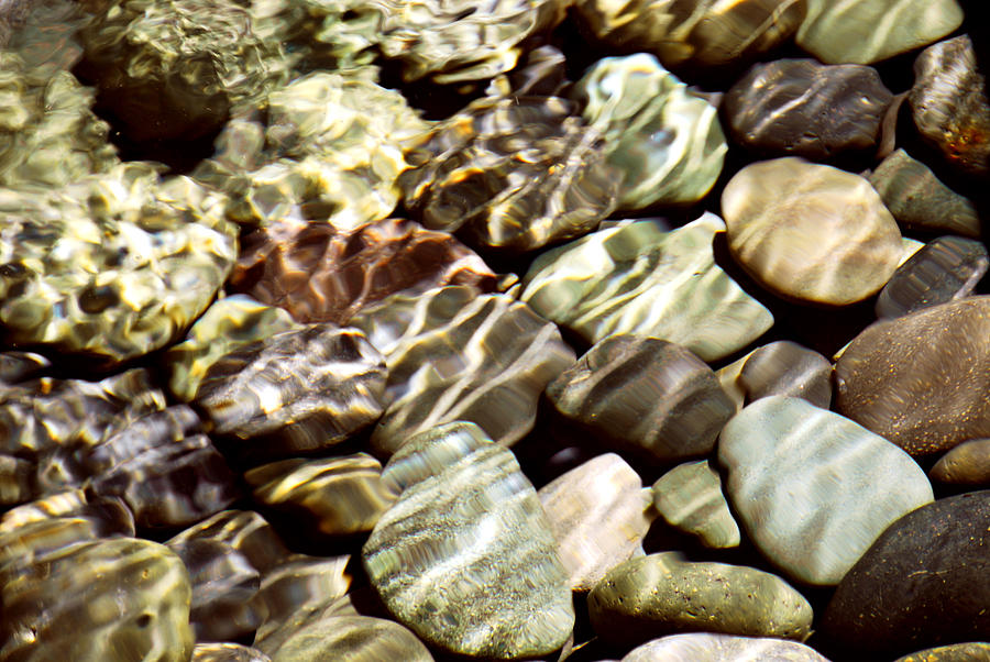 River Rocks #1 Photograph by Frances Miller