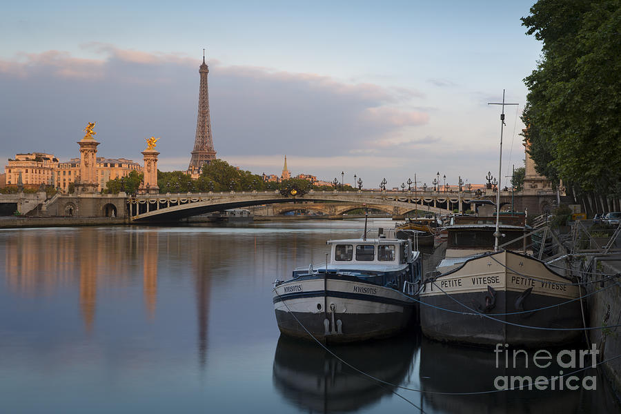 River Seine Dawn #1 Photograph by Brian Jannsen