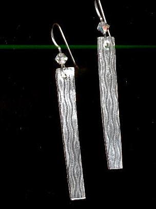 Earrings Mixed Media - River Sticks by Kimberly Clark - Dragonfly Studios Earrings Mixed Media - River Sticks by Kimberly Clark - Dragonfly Studios