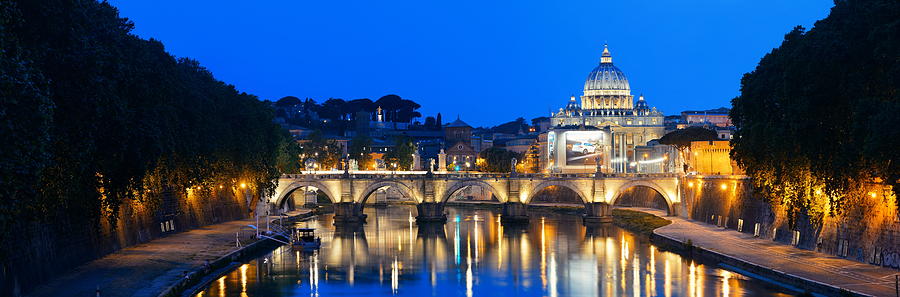 River Tiber in Rome #1 Photograph by Songquan Deng