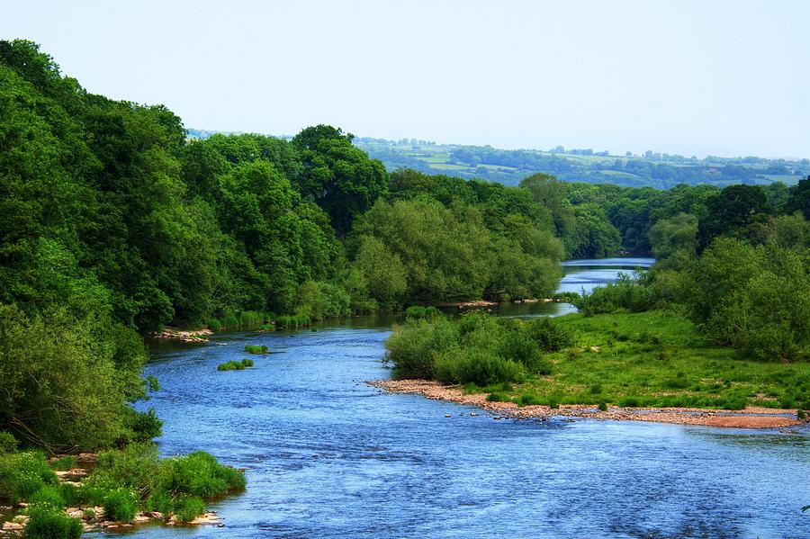 River Wye from Hay-on-Wye Bridge #1 Photograph by Chris Day