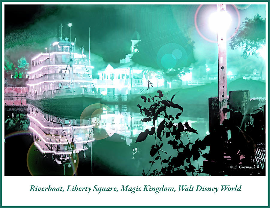 Riverboat, Liberty Square, Magic Kingdom, Walt Disney World #1 Photograph by A Macarthur Gurmankin