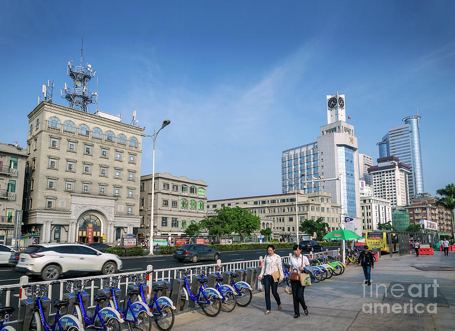 Riverside Promenade Street In Central Xiamen City China #1 Photograph by JM Travel Photography