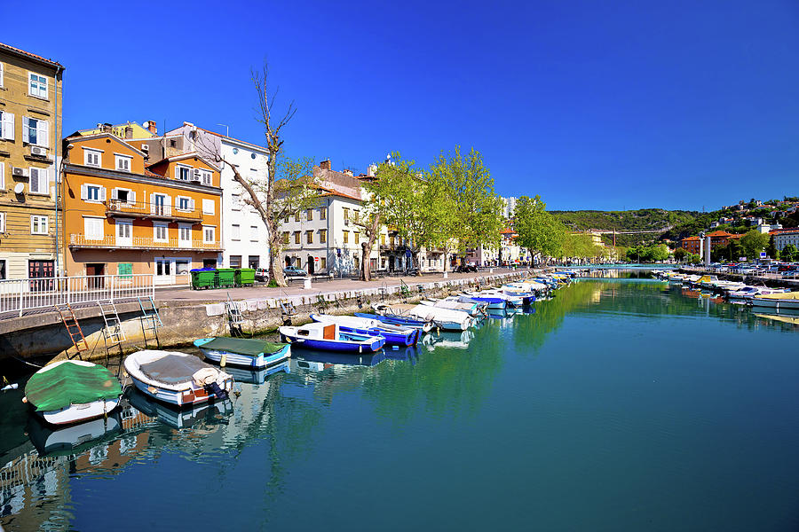 Rjecina river in Rijeka panoramic view #1 Photograph by Brch Photography