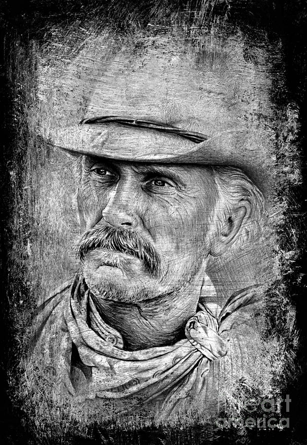 Robert Duvall the western collection #1 Drawing by Andrew Read - Fine ...