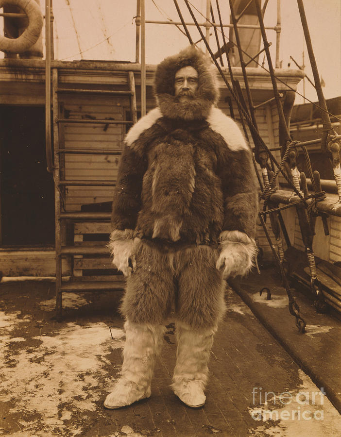 Portrait Photograph - Robert Edwin Peary, American Explorer #1 by Photo Researchers