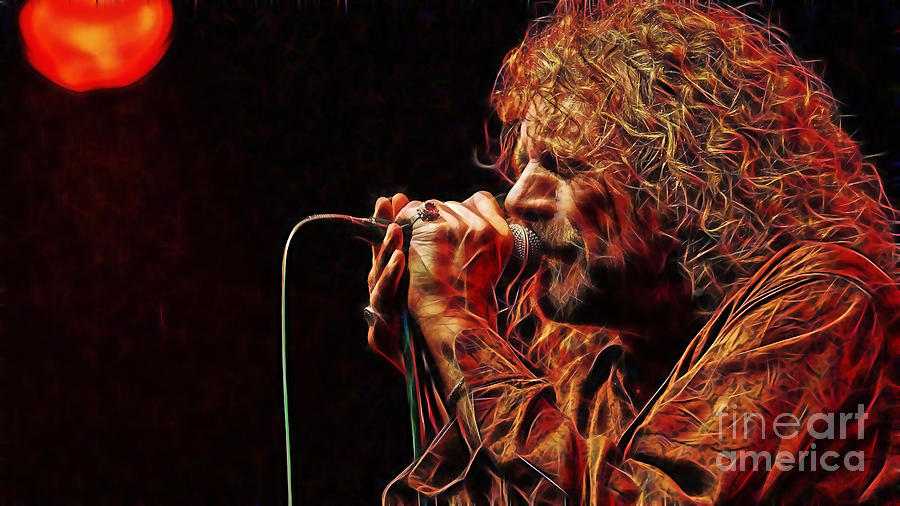 Robert Plant Led Zeppelin #1 Mixed Media by Marvin Blaine