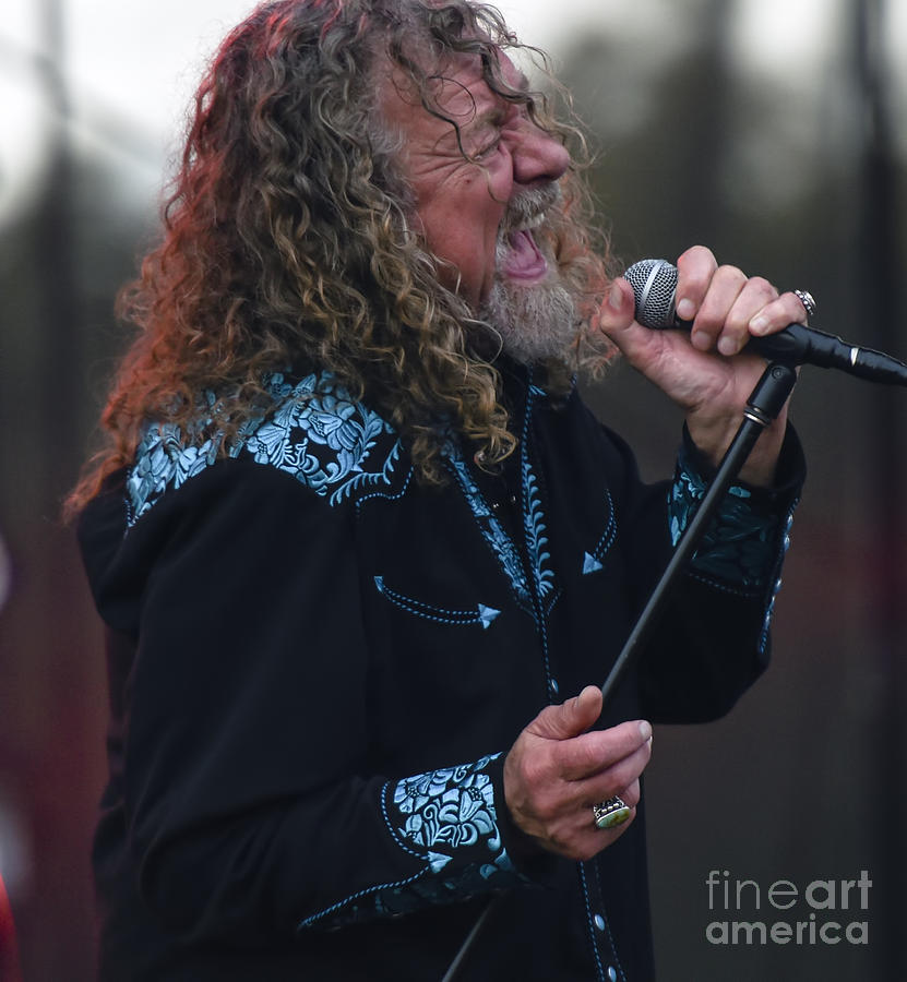 Robert Plant with Robert Plant and the Sensational Space Shifter #2 Photograph by David Oppenheimer