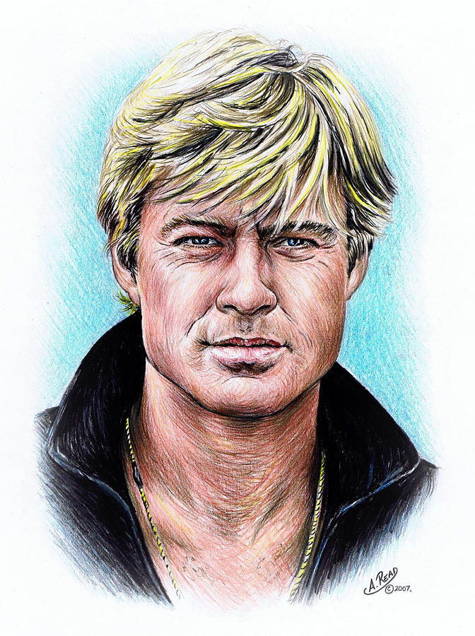 Robert Redford #1 Painting by Andrew Read